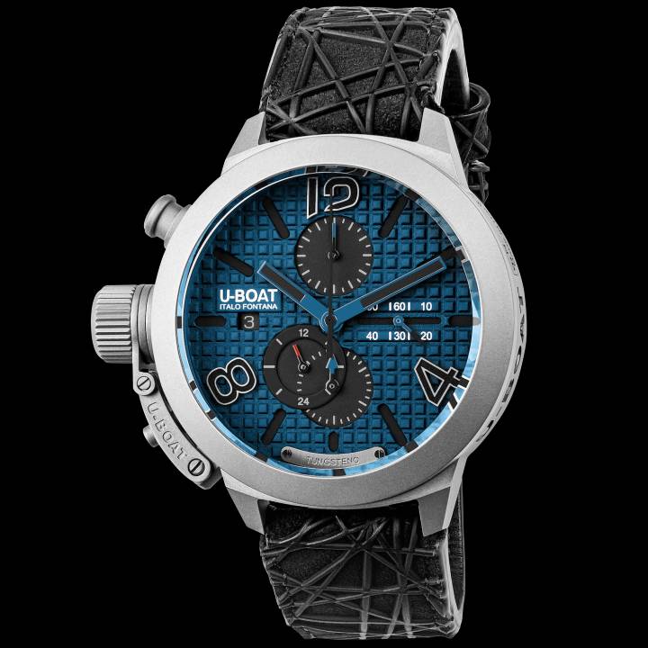 El U-Boat Classico Chrono añade un 45 Titanium Tungsten con una esfera tipo gofre