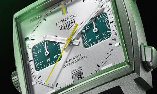 TAG Heuer Monaco Chronograph entra en un nuevo capítulo con el verde de las carreras