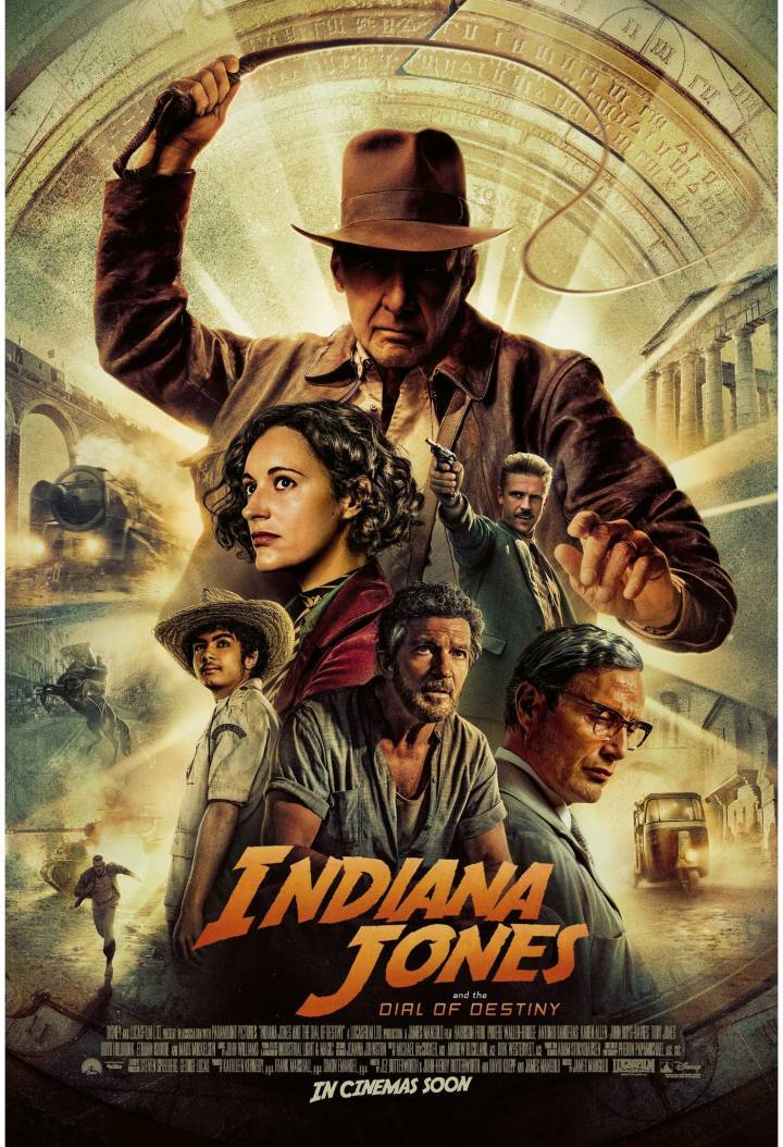 El Cine y el mecanismo de Antikythera, aquí reinventado como el Dial of Destiny, una máquina del tiempo, en la reciente película Indiana Jones V.