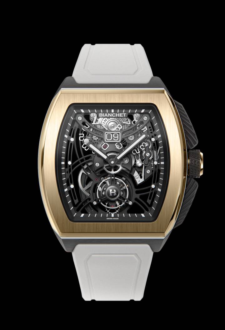 Bianchet Hybrid Gold edición del Grande Date and Sport GMT Tourbillon