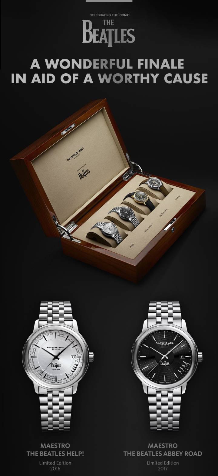 Raymond Weil lanza un set especial con sus cuatro ediciones de los Beatles
