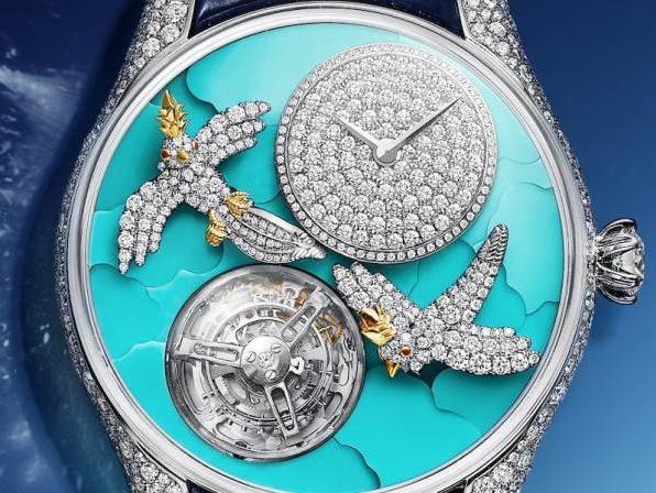 Tiffany & Co. presenta Bird en un reloj Flying Tourbillon de alta joyería