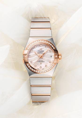 Omega Constellation «Pluma» Esfera Blanco Natural