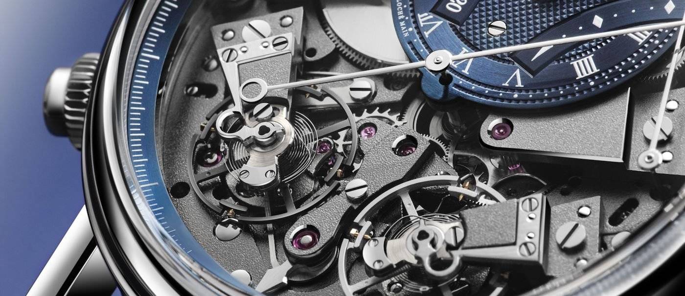 «Breguet Blue» adorna el Tradition Chronographe Indépendant 7077