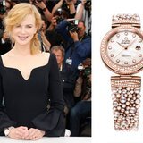 Nicole Kidman luciendo el nuevo Omega Ladymatic Diamonds and Pearls 
