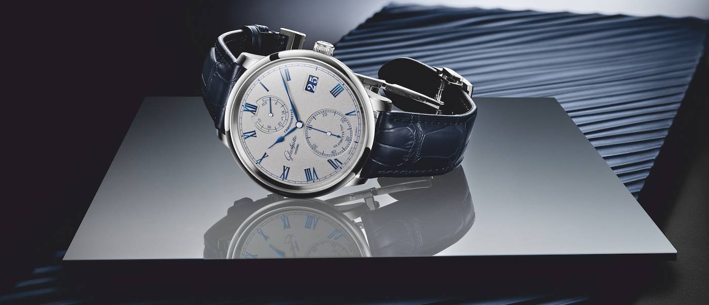 Glashütte Original presenta el Senator Chronometer azul plateado