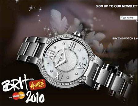 Raymond Weil – Reloj oficial de los premios BRIT 2010