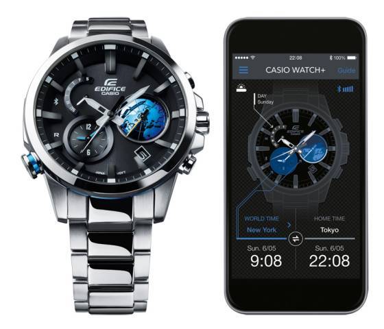 Casio EDIFICE EQB-600 Smartphone Link Series: El mundo en su muñeca