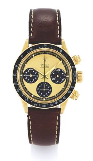 Rolex Ref. 6263 Gold Daytona Paul Newman prototipo con esfera y gráficos limón