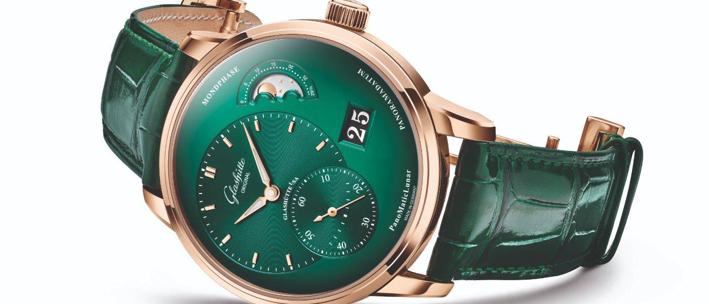 Glashütte Original: el PanoMaticLunar ahora en un verde exuberante