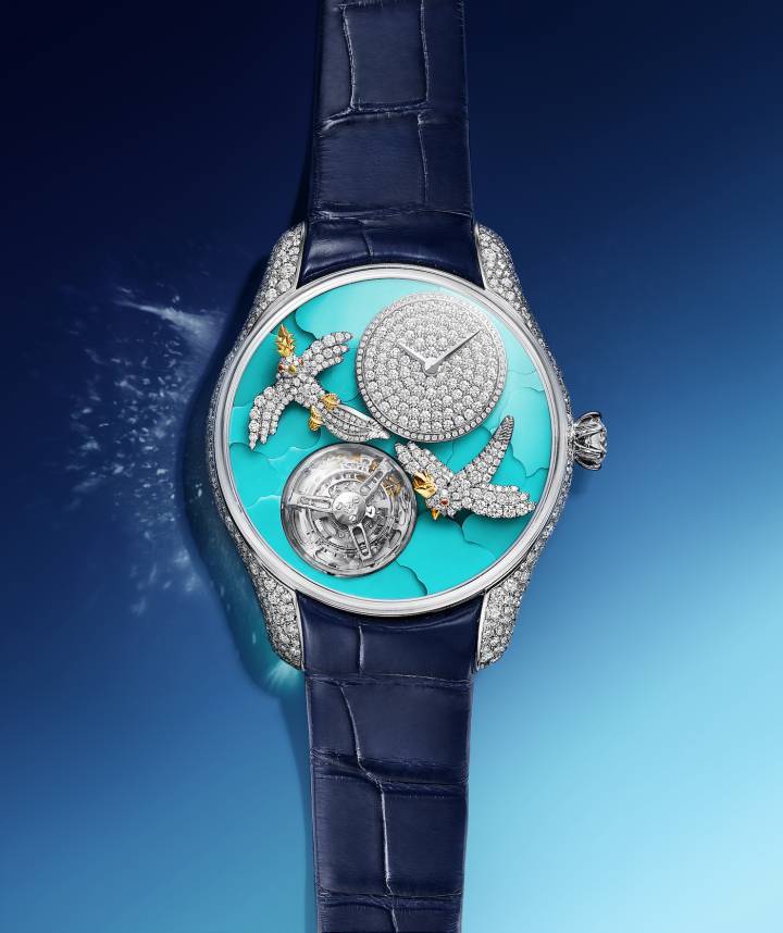 Tiffany & Co. presenta Bird en un reloj Flying Tourbillon de alta joyería