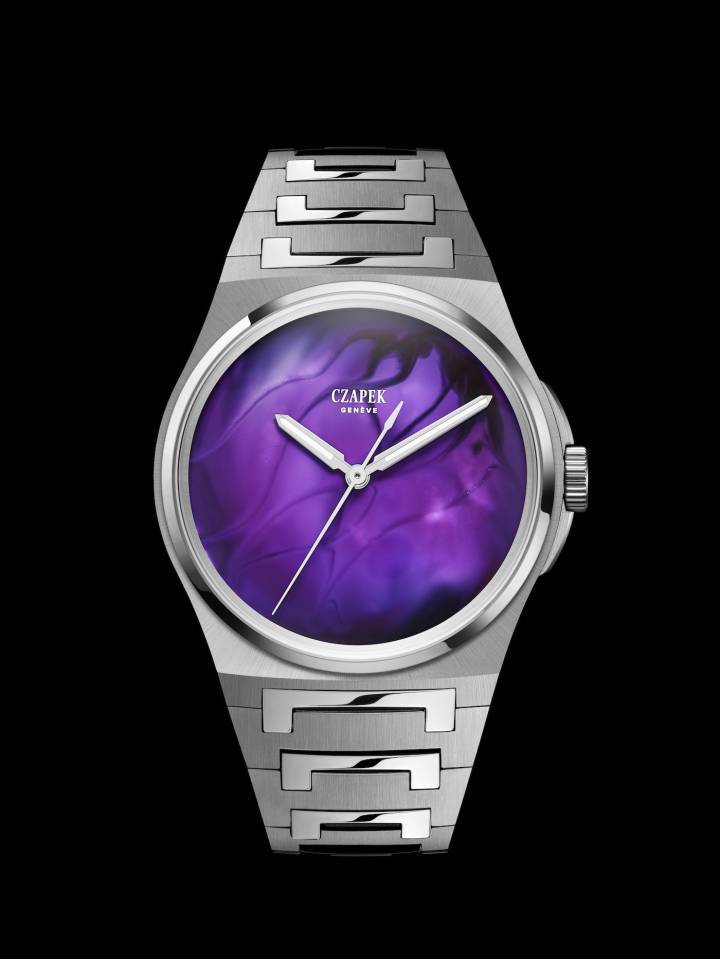 Czapek & Cie Antarctique Purple Storm con esfera barnizada a mano