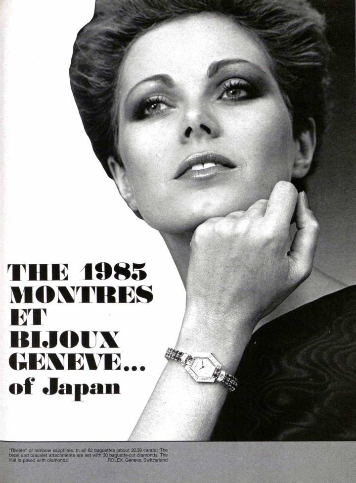 La exposición de Ginebra se celebró en Japón en 1985, un movimiento audaz en el apogeo del auge de la relojería Japonesa.