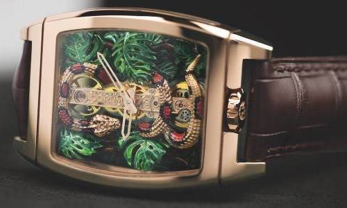 Corum presenta la pieza única Golden Bridge “Serpent”