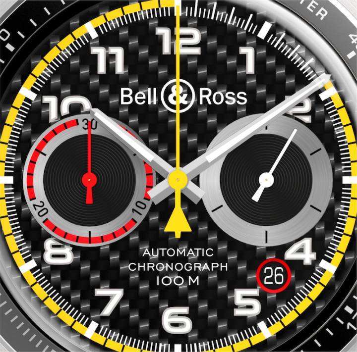 La fibra de carbono forma gran parte del nuevo modelo de Bell & Ross