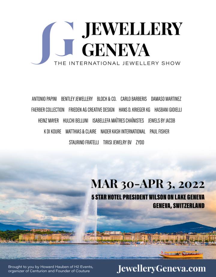 H2 Events anuncia la feria «Jewellery Geneva»