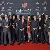 Los ganadores del Grand Prix 2013 junto con Ueli Maurer, Presidente de la Confederación Suiza