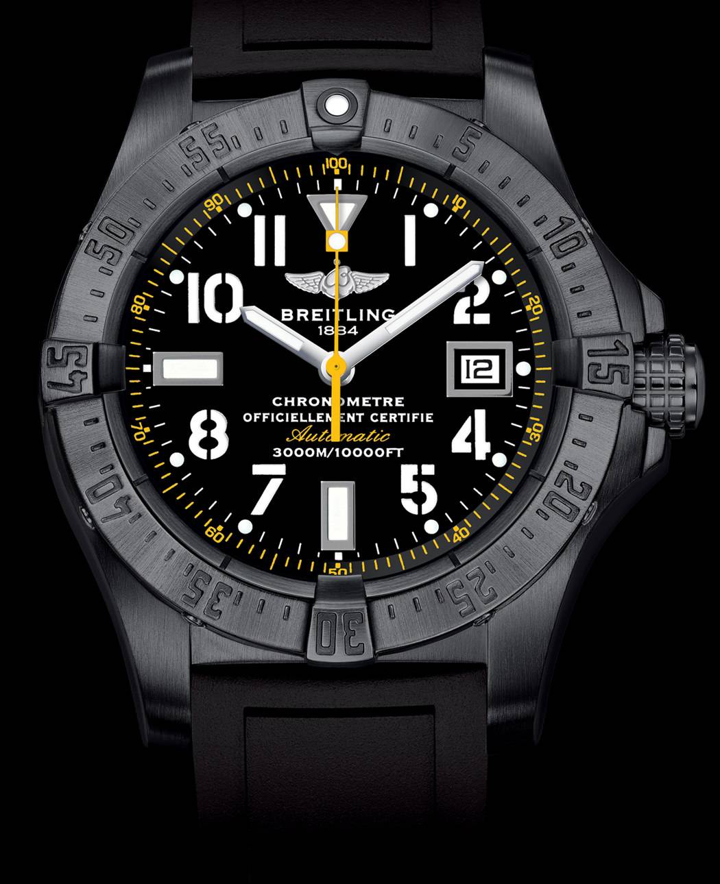 AVENGER SEAWOLF BLACKSTEEL CODE YELLOW de Breitling