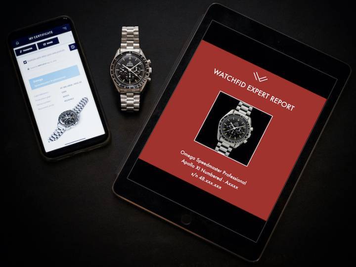 La plataforma WatchFID ofrece relojes coleccionables, acompañados de un certificado Blockchain y un informe de experto en formato de libro impreso y digital.