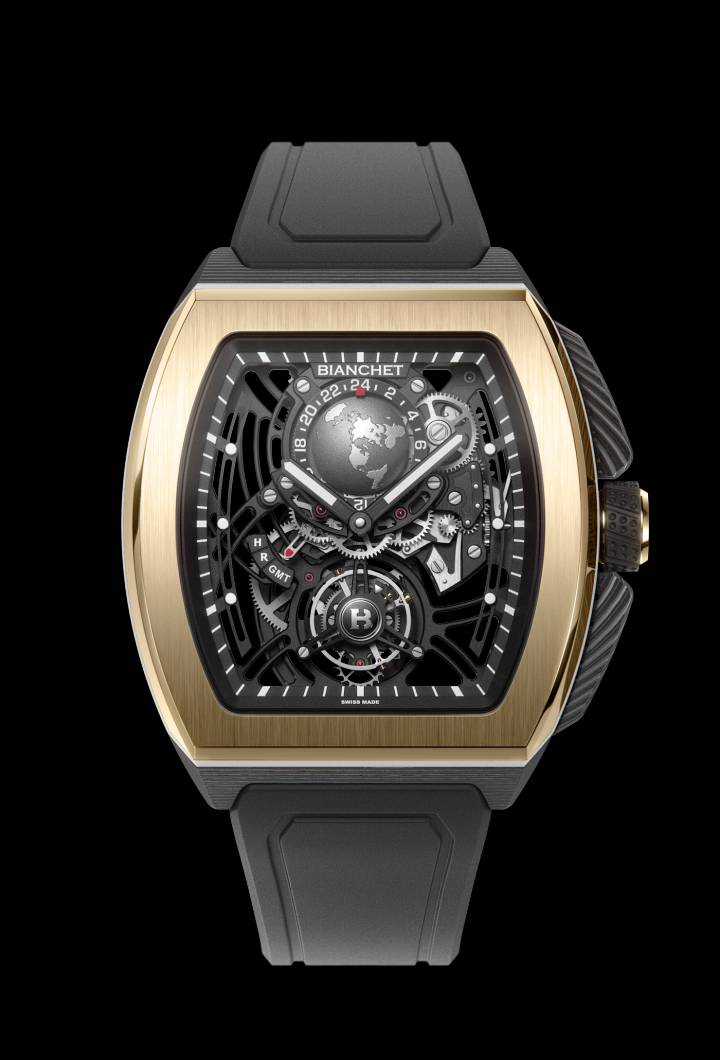 Bianchet Hybrid Gold edición del Grande Date and Sport GMT Tourbillon