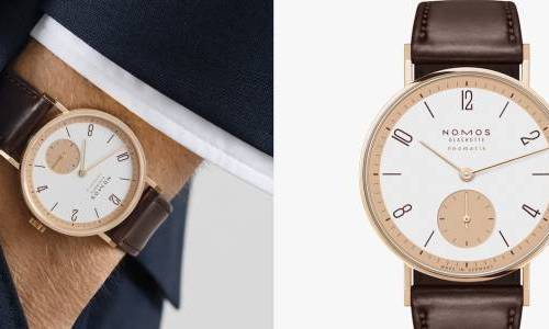 Edición aniversario del Nomos Tangente en oro rosa