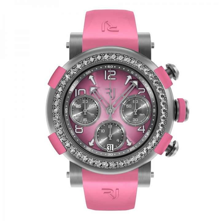 Arraw Chronograph titanium pink diamonds