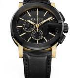 G-Chrono Watch de Gucci (Black & Gold)