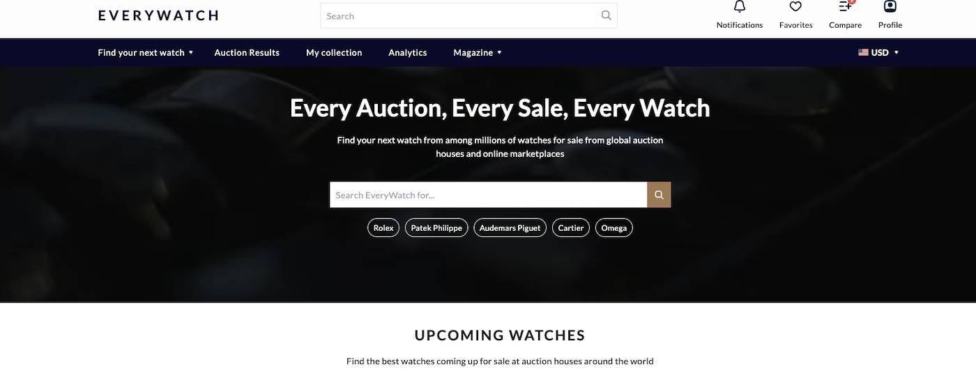 EveryWatch: una nueva frontera en Big Data para la venta de relojes