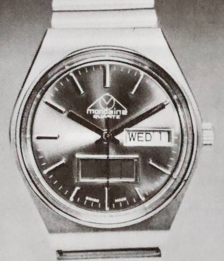 El primer reloj solar analógico presentado por Mondaine en 1973. 