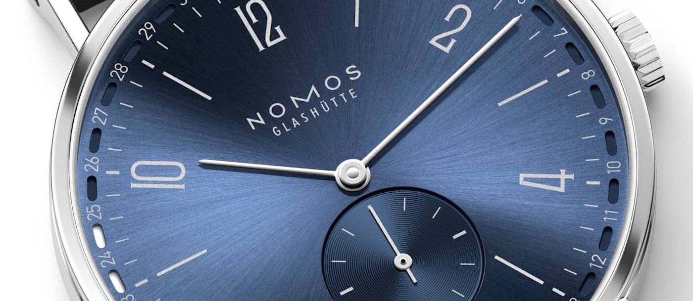 Nomos Tangente 2date cuenta con nuevas pantallas de fecha dual