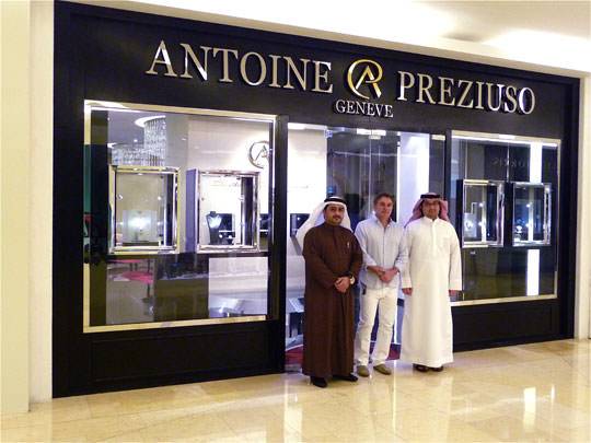 Antoine Preziuso inaugura una nueva Boutique en Dubai 