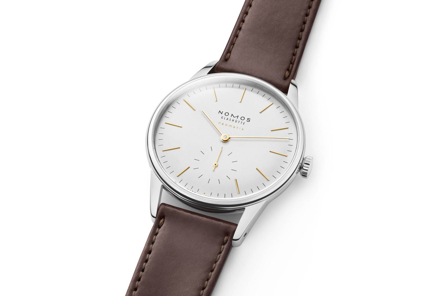 Nomos Orion neomatik doré y Tangente neomatik doré