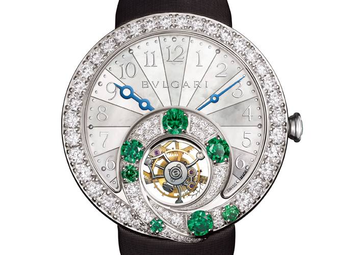 El Bulgari Berries Tourbillon Retrograde Hours (Emeraldas)