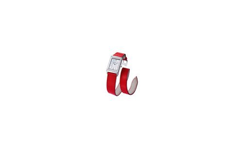 El Jaeger-LeCoultre Grande Reverso Lady Ultra Thin Vestido por Valextra