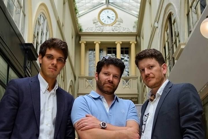 Emeric Delalandre, Henrik Gauché y Grégory Gauché, fundadores de Hegid