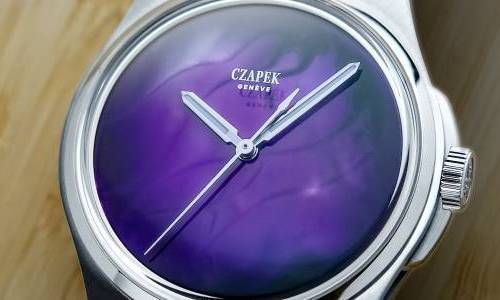 Czapek & Cie Antarctique Purple Storm con esfera barnizada a mano