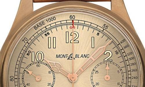 El giro vintage en bronce de Montblanc