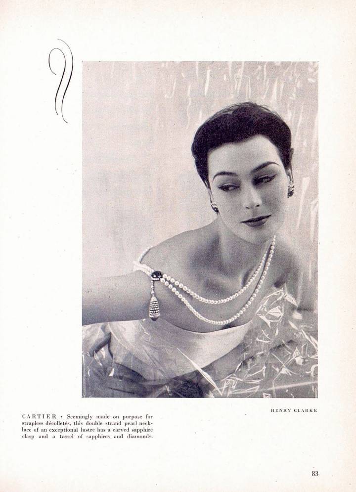 La joyería de Cartier en las columnas de Europa Star en los años 1950.