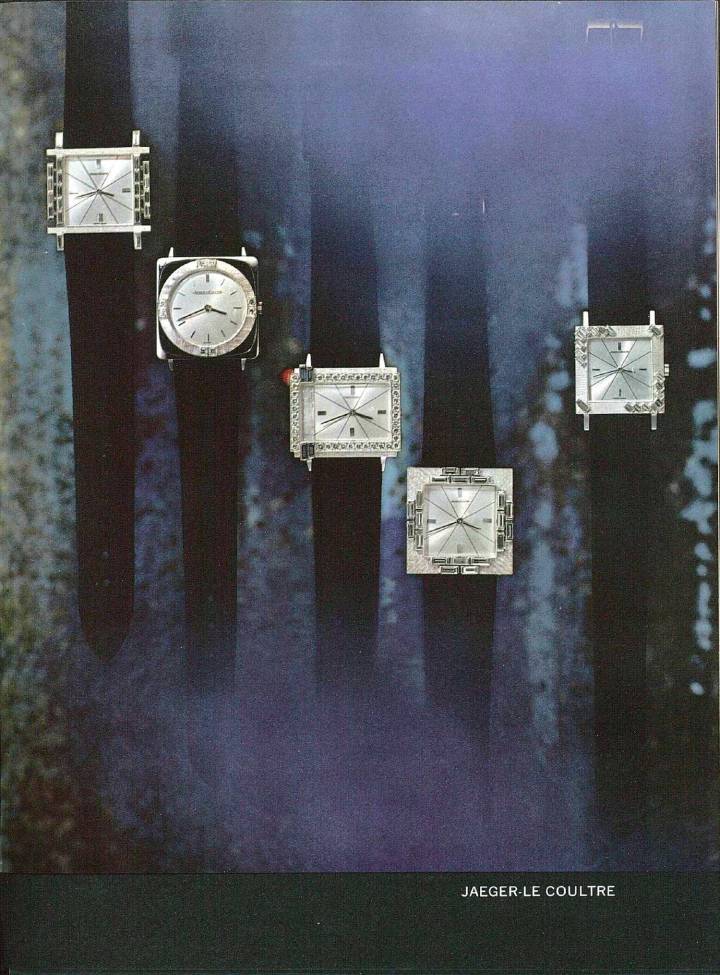 Una gama de relojes Jaeger-LeCoultre presentados durante el espectáculo de Montres et Bijoux.