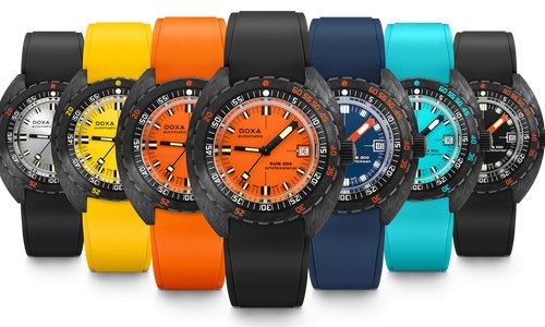 El Doxa SUB 300 carbon COSC abarca nuevos colores