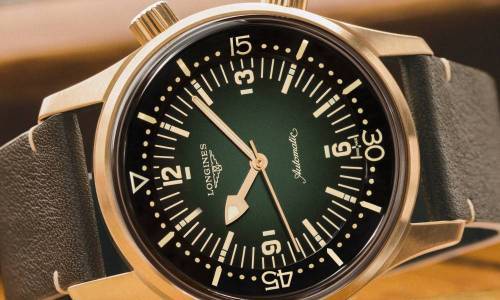 El Longines Legend Diver viene en bronce