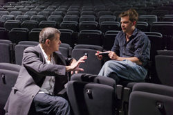 El Mentor de Teatro Patrice Chéreau, izquierda, con su pupilo Michał Borczuch