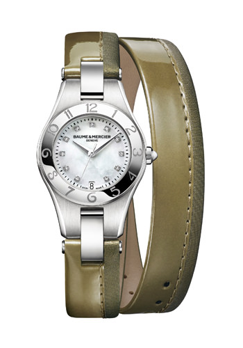 Baume & Mercier Correa Linea Strap en Verde Oliva