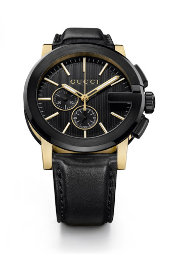 G-Chrono Watch de Gucci (Black & Gold)