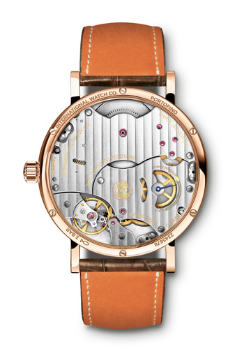 Trasera del Portofino Pure Classic en oro rojo (Ref. IW511101) de IWC 