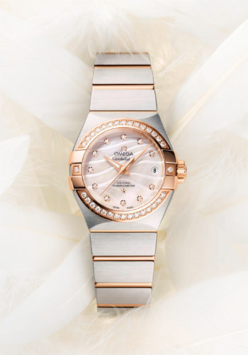 Omega Constellation «Pluma» Esfera Blanco Natural