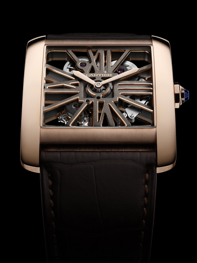 Reloj Tank MC Two-Tone Skeleton de Cartier