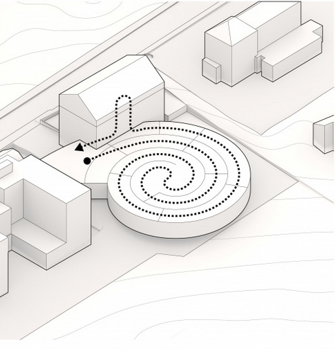 El viaje dentro de la espiral y el edificio original de Audemars Piguet