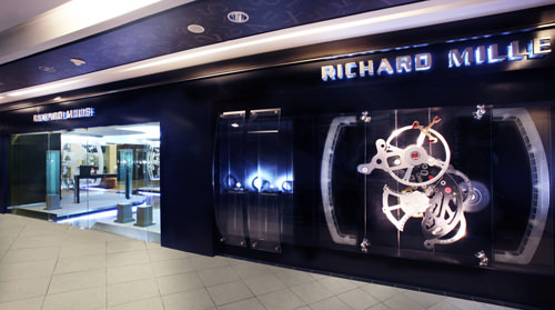 El exterior de la boutique de Richard Mille en Kuala Lumpur