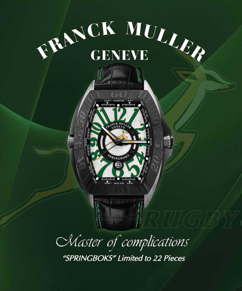 Franck Muller para Springboks